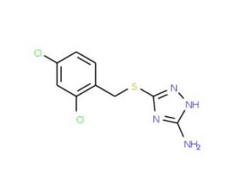 3-[(2,4-Dichlorobenzyl)sulfanyl]-1H-1,2,4-triazol-5-amine - chemical structure image