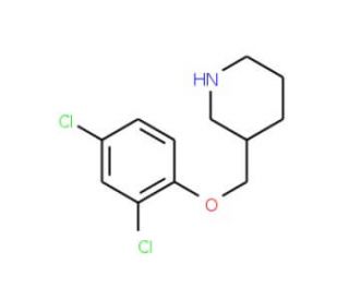 3-[(2,4-Dichlorophenoxy)methyl]piperidine - chemical structure image