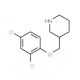 3-[(2,4-Dichlorophenoxy)methyl]piperidine - chemical structure image