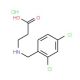 3-{[(2,4-dichlorophenyl)methyl]amino}propanoic acid hydrochloride - chemical structure image