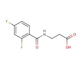 3-[(2,4-difluorobenzoyl)amino]propanoic acid - chemical structure image