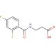 3-[(2,4-difluorobenzoyl)amino]propanoic acid - chemical structure image