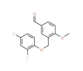 3-[(2,4-Difluorophenoxy)methyl]-4-methoxybenzaldehyde - chemical structure image