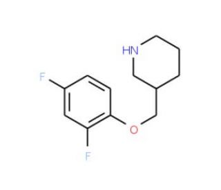 3-[(2,4-Difluorophenoxy)methyl]piperidine - chemical structure image