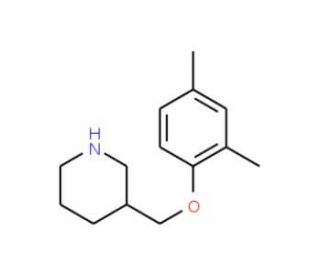 3-[(2,4-Dimethylphenoxy)methyl]piperidine - chemical structure image