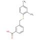 3-{[(2,4-dimethylphenyl)thio]methyl}benzoic acid - chemical structure image