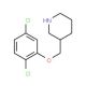 3-[(2,5-Dichlorophenoxy)methyl]piperidine - chemical structure image