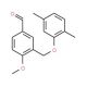 3-[(2,5-Dimethylphenoxy)methyl]-4-methoxybenzaldehyde - chemical structure image