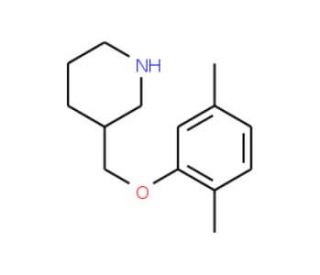 3-[(2,5-Dimethylphenoxy)methyl]piperidine - chemical structure image