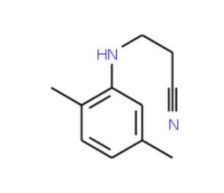 3-[(2,5-dimethylphenyl)amino]propanenitrile (CAS 36072-16-9) - chemical structure image