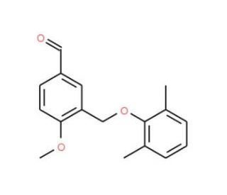 3-[(2,6-Dimethylphenoxy)methyl]-4-methoxybenzaldehyde - chemical structure image