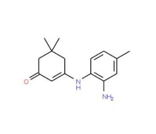 3-[(2-Amino-4-methylphenyl)amino]-5,5-dimethylcyclohex-2-en-1-one - chemical structure image