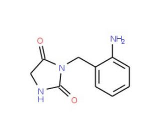 3-[(2-aminophenyl)methyl]imidazolidine-2,4-dione - chemical structure image