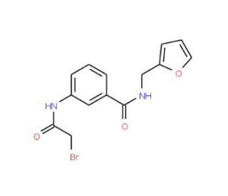 3-[(2-Bromoacetyl)amino]-N-(2-furylmethyl)-benzamide - chemical structure image