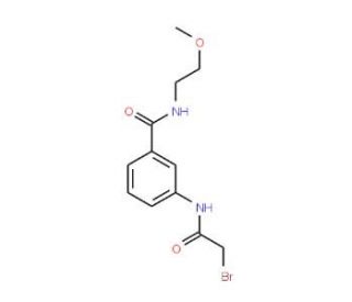 3-[(2-Bromoacetyl)amino]-N-(2-methoxyethyl)-benzamide - chemical structure image