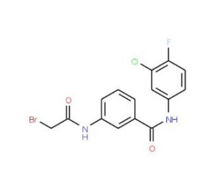 3-[(2-Bromoacetyl)amino]-N-(3-chloro-4-fluorophenyl)benzamide - chemical structure image