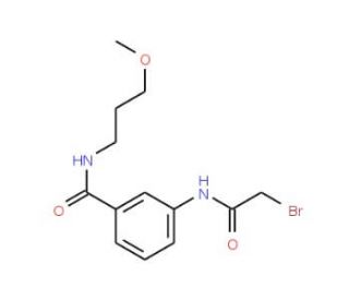 3-[(2-Bromoacetyl)amino]-N-(3-methoxypropyl)-benzamide - chemical structure image