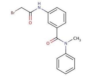 3-[(2-Bromoacetyl)amino]-N-methyl-N-phenylbenzamide - chemical structure image