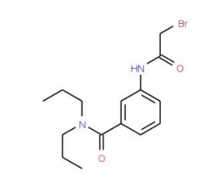 3-[(2-Bromoacetyl)amino]-N,N-dipropylbenzamide - chemical structure image