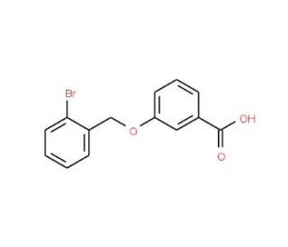 3-[(2-bromophenyl)methoxy]benzoic acid - chemical structure image