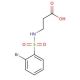 3-{[(2-bromophenyl)sulfonyl]amino}propanoic acid - chemical structure image