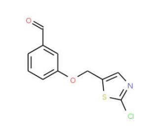 3-[(2-Chloro-1,3-thiazol-5-yl)methoxy]-benzenecarbaldehyde - chemical structure image