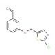 3-[(2-Chloro-1,3-thiazol-5-yl)methoxy]-benzenecarbaldehyde - chemical structure image