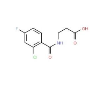 3-[(2-chloro-4-fluorobenzoyl)amino]propanoic acid - chemical structure image