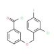 3-[(2-chloro-4-fluorobenzyl)oxy]benzoyl chloride - chemical structure image