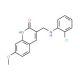 3-[(2-Chloro-phenylamino)-methyl]-7-methoxy-1H-quinolin-2-one - chemical structure image