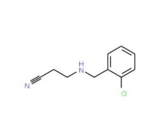 3-[(2-Chlorobenzyl)amino]propanenitrile - chemical structure image