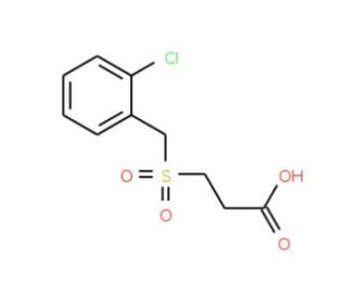 3-[(2-Chlorobenzyl)sulfonyl]propanoic acid - chemical structure image
