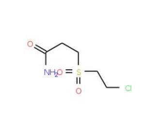 3-[(2-chloroethyl)sulfonyl]propanamide (CAS 1562-40-9) - chemical structure image