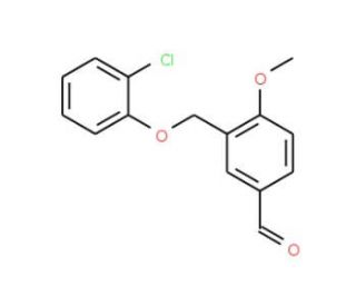 3-[(2-Chlorophenoxy)methyl]-4-methoxybenzaldehyde - chemical structure image