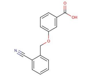 3-[(2-cyanophenyl)methoxy]benzoic acid - chemical structure image