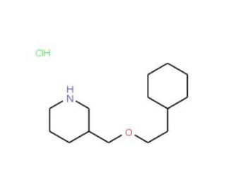 3-[(2-Cyclohexylethoxy)methyl]piperidinehydrochloride - chemical structure image