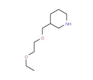 3-[(2-Ethoxyethoxy)methyl]piperidine - chemical structure image