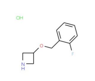 3-[(2-Fluorobenzyl)oxy]azetidine hydrochloride - chemical structure image