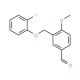 3-[(2-Fluorophenoxy)methyl]-4-methoxybenzaldehyde - chemical structure image