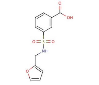 3-{[(2-furylmethyl)amino]sulfonyl}benzoic acid - chemical structure image