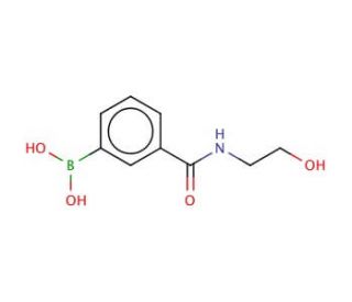 3-[(2-Hydroxyethyl)carbamoyl]benzeneboronic acid - chemical structure image
