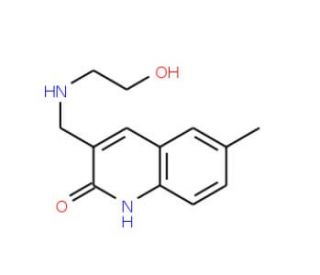 3-[(2-Hydroxyethylamino)-methyl]-6-methyl-1H-quinolin-2-one - chemical structure image