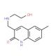3-[(2-Hydroxyethylamino)-methyl]-6-methyl-1H-quinolin-2-one - chemical structure image