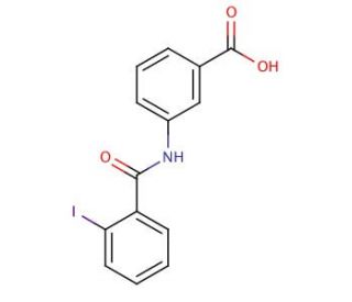 3-[(2-iodobenzene)amido]benzoic acid - chemical structure image