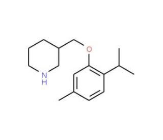 3-[(2-Isopropyl-5-methylphenoxy)methyl]piperidine - chemical structure image