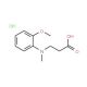3-[(2-Methoxy-phenyl)-methyl-amino]-propionic acid hydrochloride - chemical structure image
