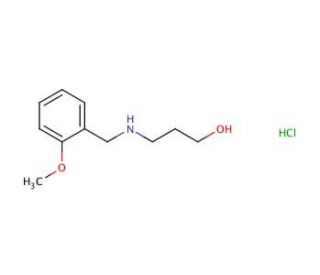 3-[(2-methoxybenzyl)amino]propan-1-ol hydrochloride - chemical structure image