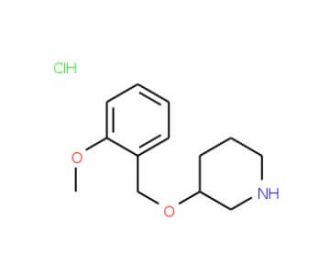 3-[(2-Methoxybenzyl)oxy]piperidine hydrochloride - chemical structure image