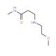 3-[(2-Methoxyethyl)amino]-N-methylpropanamide - chemical structure image