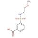 3-{[(2-methoxyethyl)amino]sulfonyl}benzoic acid - chemical structure image